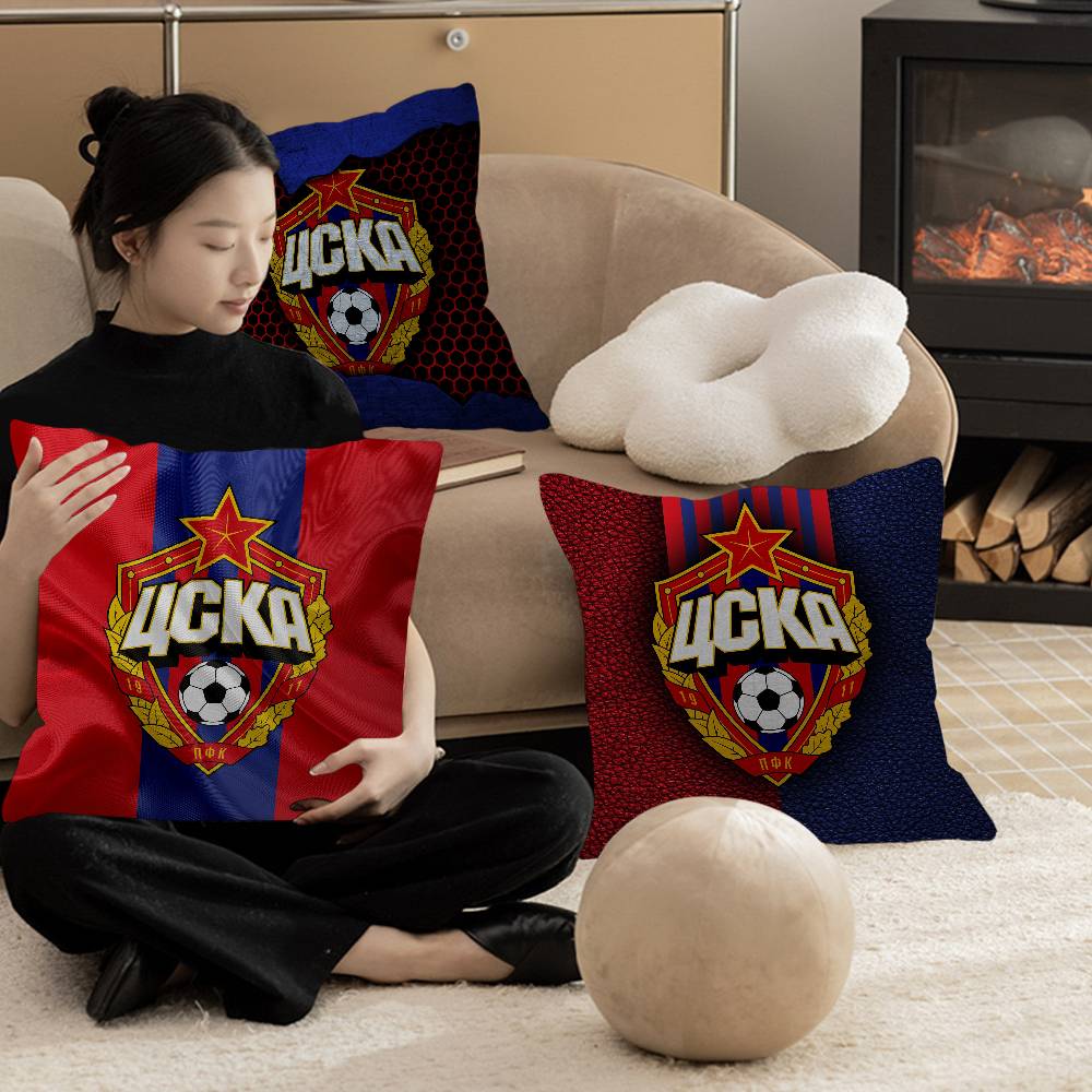 C-CSKAS Football Team Pillow Gifts Home Office Furnishings Bedroom Sofa Car Cushion Cover Case 45x45cm