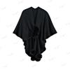 Autumn/Winter Elegant Knit Tassel Shawl Cardigan Cloak Sweater for Women