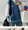 Couple's Trendy Sleeveless V-Neck Sweater: School-Inspired Hong Kong Style Knit for Summer