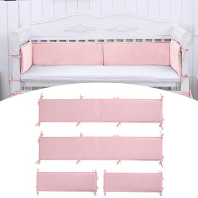 4 adet/takım Beşik Ray Kapakları Bebeğinizin Beşiğini Koruyun Çarpışmaları Önleyin Düz Renk Yükseltilmiş Beşik Ray Kapakları