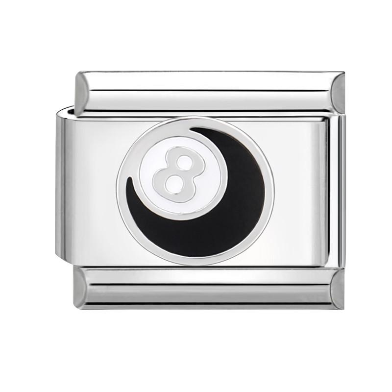 Negru Nr.8 Minge Ochi de Pisică Tai Chi Fluture Inimă Zale Charm Italian Se Potrivește Brățară 9mm Oțel Inoxidabil Femei DIY Făcând Cadouri