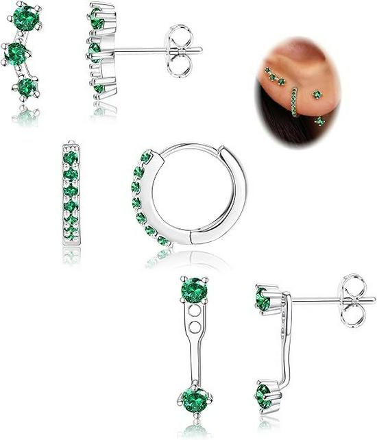 2024 Women's Electroplated Gold Earrings Set: 6-Piece European & American Style