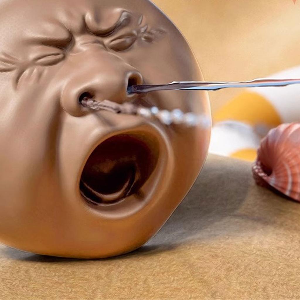 Plastic Teas Pet With Prank Feature Yawning Head Figure Water Sprays Squeezing Ornament Toy For Home Office Decors