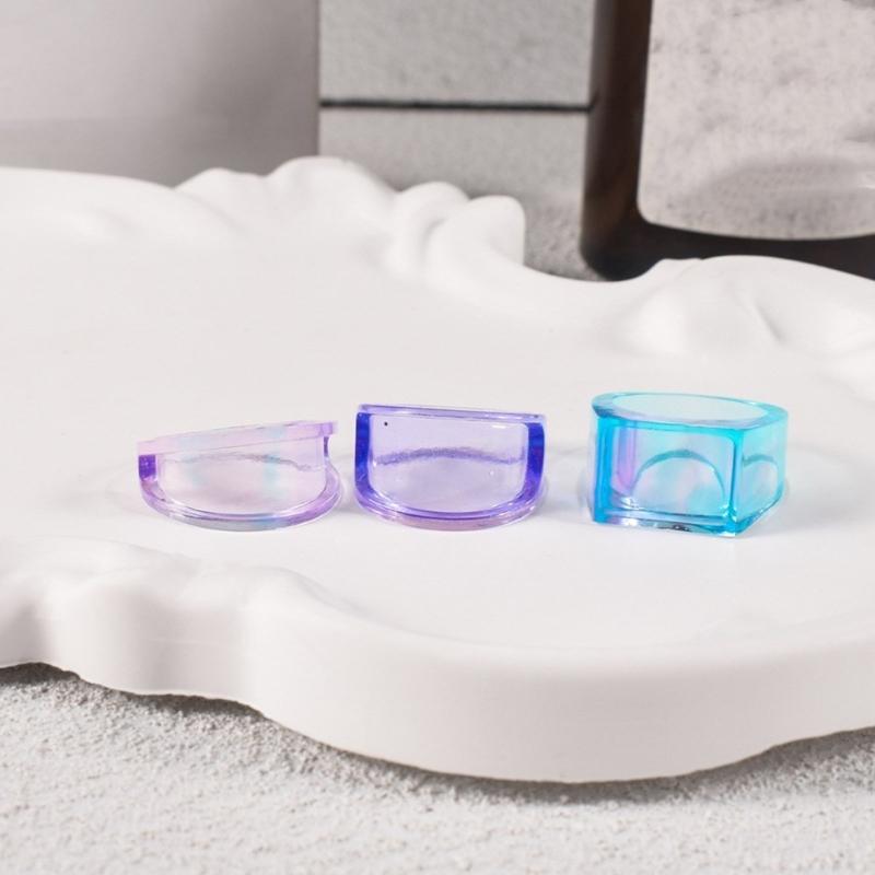Triple Linked Ring Silicone Molds Artistic Silicone Ring Molds Unique Rings Mold for Custom Resin Jewelry Crafting