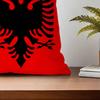 Albania Albanians Flag cushion cover For Bedroom Car Coffee Shop Room Soft and Living Room Sofa Decorative Pillow Cover Case