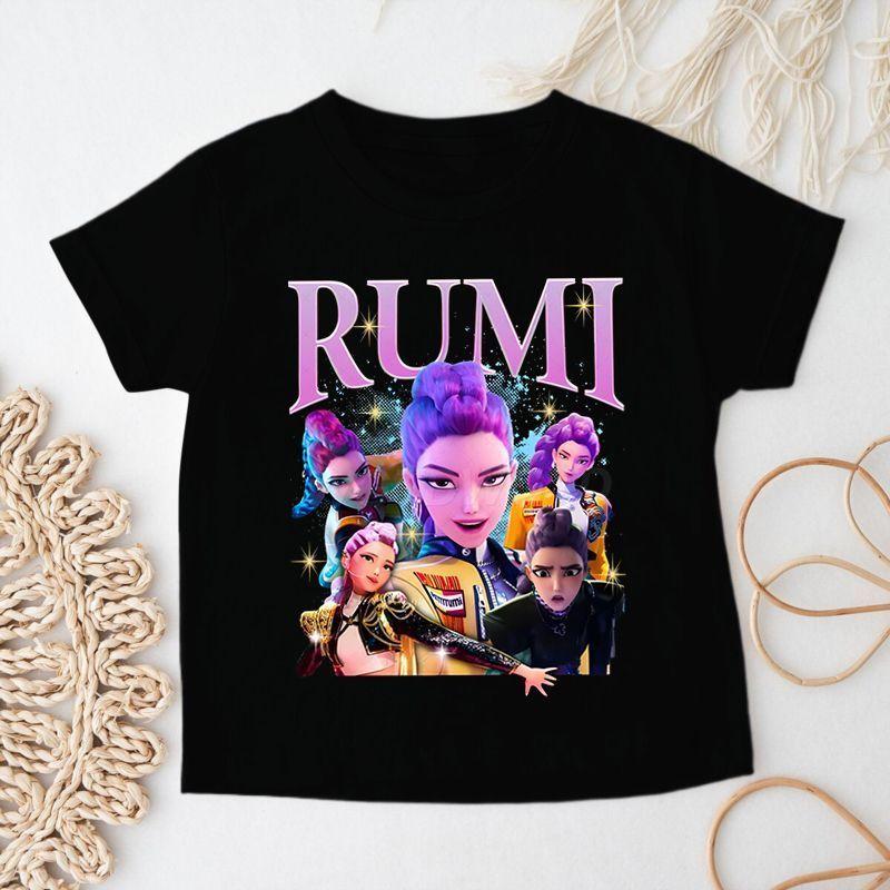 Children's Witch Hunt Team Short-sleeved T-shirt, Summer Girls' Fashionable Pure Cotton Top