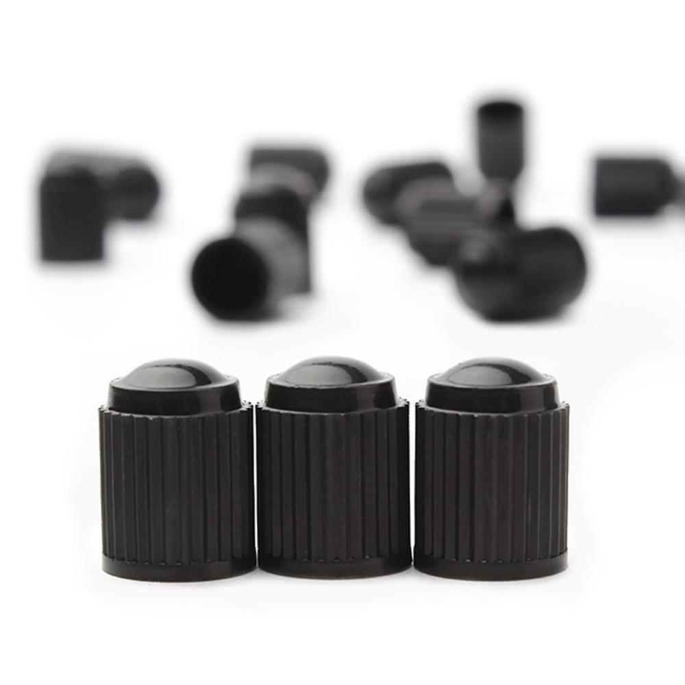 Lote de 20 tapones herméticos para válvulas de aire de neumáticos de bicicleta y motocicleta, color negro, para estilizar las ruedas del coche.