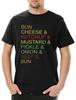 BBQ Mens T-Shirt Grilling Barbecue Grill Chef Master Steak Burger Bun Beef