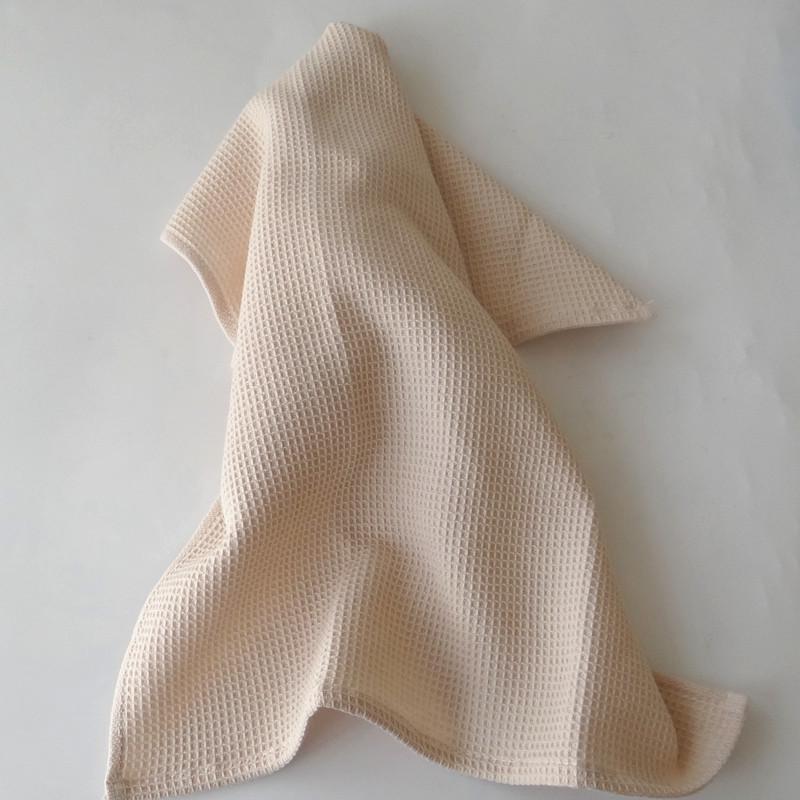 Serviette de cuisine gaufrée en coton