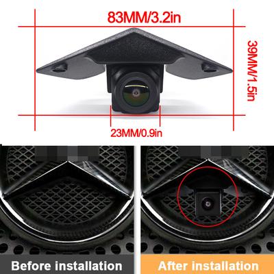Mercedes Benz Vito Viano A B C E G GL SLK GLK İçin Araba Ön Görüş Kamerası Gece Görüşlü AHD 1080P Full HD CCD 170 derece