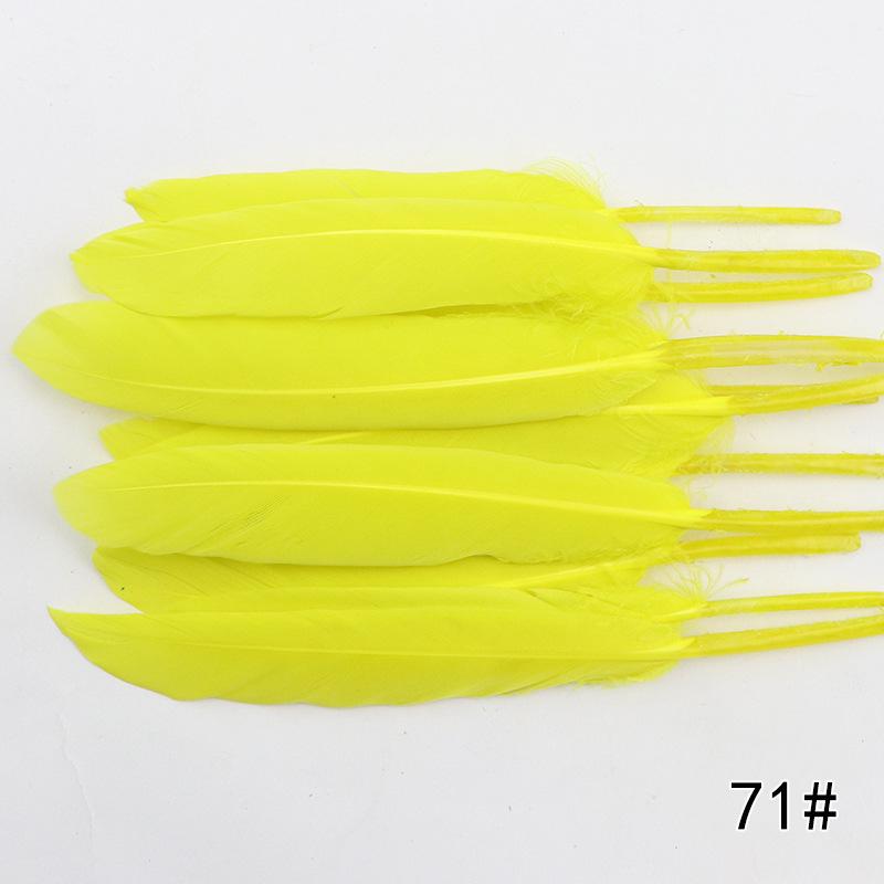 20Pcs Goose And Duck Feather Small Straight Knife 12Cm High Quality Color Diy Jewelry Material Accessories Real Hair