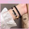 Chic Multi-layer Beaded Bracelet For Women Alloy Glass Plated Handmade Design