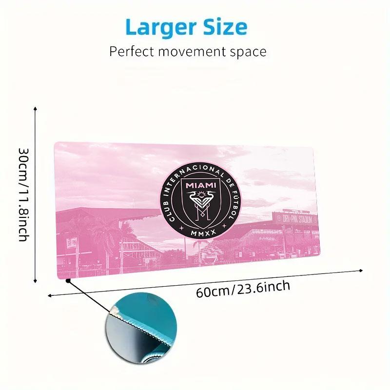 Miami CF Mouse Pad, Large Gaming Desk Mat, Non-slip XXL Mousepad for Laptop & Tablet, Mini PC Playmat with Stitched Edges