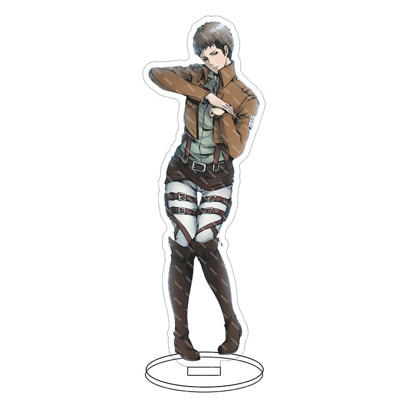 Anime Attack On Titan Acrylic Double-Sided Stands Model Figure Eren Jaeger Ackerman Hange Zoe Tabletop Decorations Standing