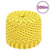 152611 vidaXL Boat Rope Yellow 8 Mm 500 M Polypropylene
