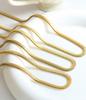 Gold-Plated Soft Snake Chain Necklace - Minimalist European & American Style Jewelry