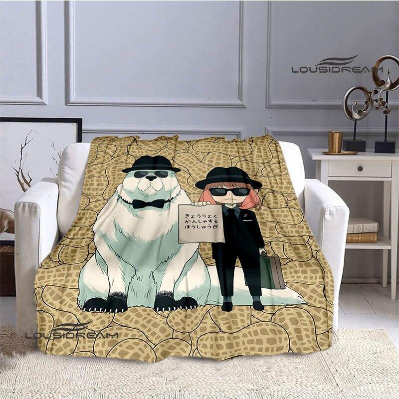 Casus x aile anime baskı battaniye kız çocuk sıcak battaniye flanel yumuşak rahat battaniye ev seyahat battaniyesi doğum günü hediyesi