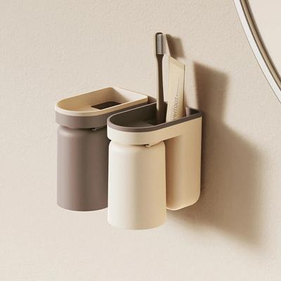 1 Stuk Tandenborstel Opbergrek Zonder Gat Mondwaterbeker Borstelbeker Wandmontage Badkamer Organizer Voor Stel