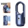 Portable Air Circulator for Office Bladeless Desktop Fan with Purifier, 8-Speed USB Rechargeable Cooler Kids Room 8H Timer, 90 Degree Oscillation