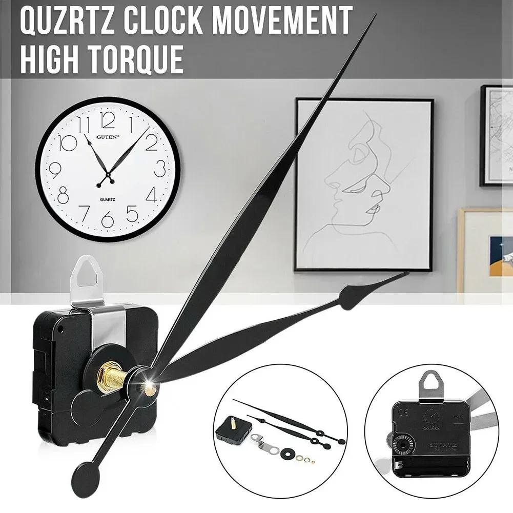 

Quality Silent Quartz DIY Mechanism Movement Kit Larged Long Hands Clock Movement High Torques Wall Clock Accessories Black China Mainland