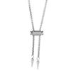 Lightweight Sliding Tapered Pendant Necklace Stainless Steel Neck Jewellery For Versatile Styling And Long Wear