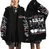 Stray Kids DO IT Harajuku Hoodie Zip Up Print Sweatshirt Loose Fit
