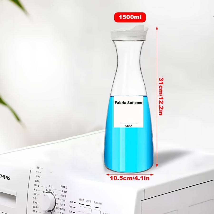 2/3er-Pack Klarer Behälter-Organizer Waschmittelspender 54 OZ Seifenspender für Waschmittel, Flüssigwaschmittelbehälter