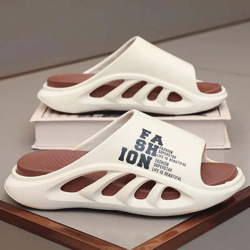 Summer Men's Slipperssuper Soft Non-slip New Beach Slippers, Wear-resistant, Fashionable, EVA Casual Thick-soled Luxury Sandals