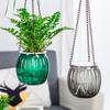 Hanging Self Watering Planter Plastic Resin Hanging Basket with Visible Water Level for Indoor Outdoor Plants