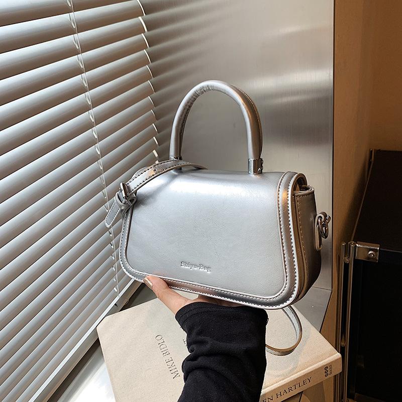 Niche Design Simple and Versatile Casual Handbag Women's 2025 Summer New High-end Messenger Bag Small Square Bag