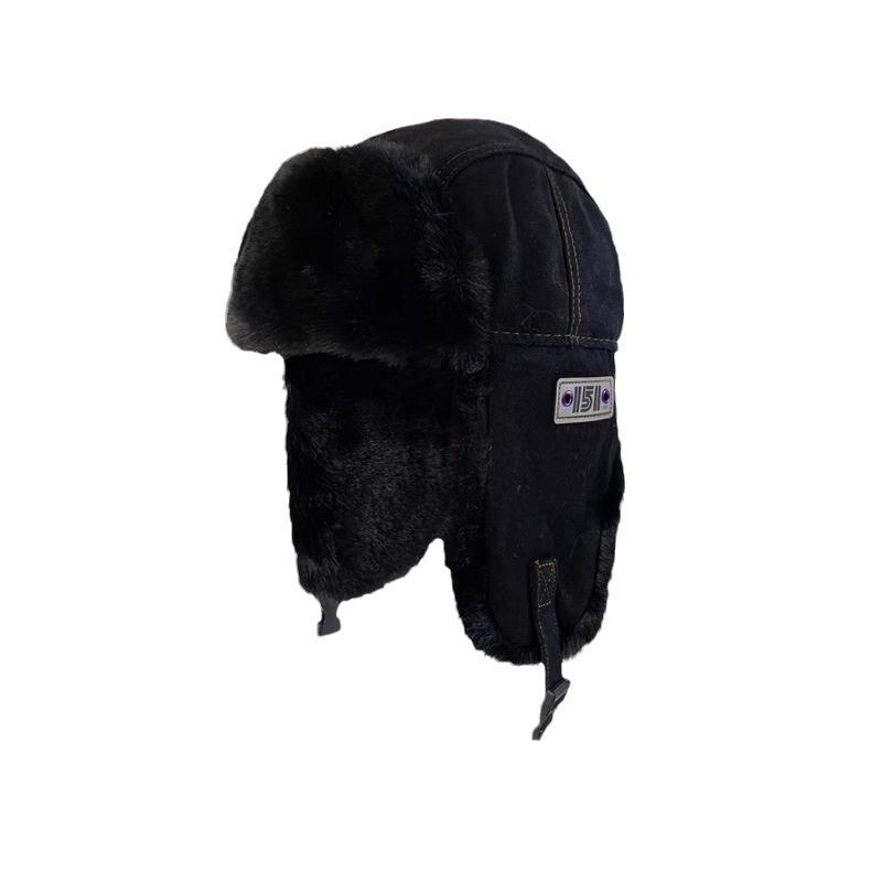 Lei Feng Hat Men and Women Winter Plush Thickened Ear Protection Hat Northeast Cycling Cold Hat Outdoor Ski Cotton Hat Trend