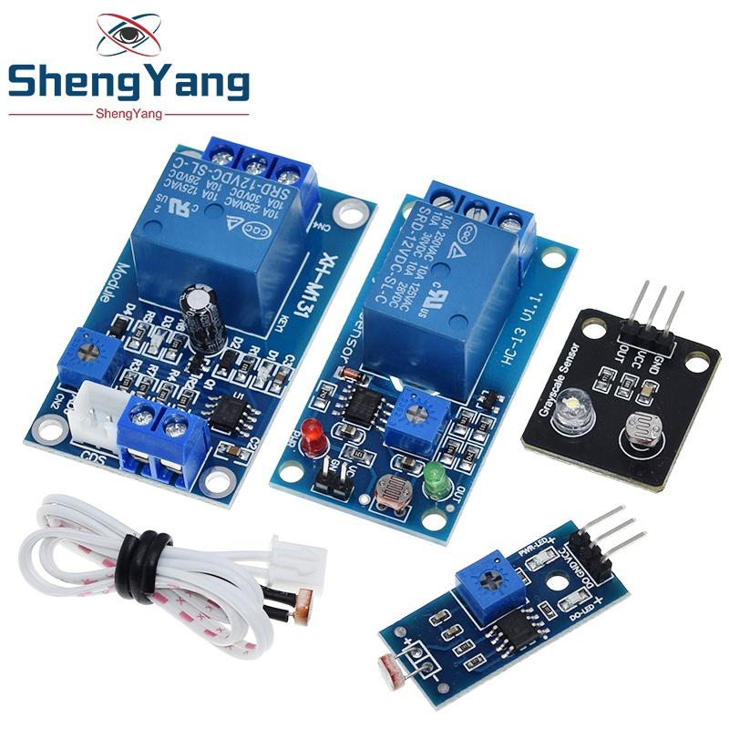 5V 12V Lichtsteuerungsschalter Fotowiderstand Relaismodul Detektionssensoren TZT 10A Helligkeit Automatisches Steuerungsmodul für Arduino