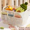 Children's Toys Storage Basket Transparent Storage Box Sub Block Plush Toys Large-capacity Household Multifunctional storage bag