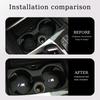 BAAK1 New 2025 Car Coaster Carbon Fibre Waterproof Bottle Cup Holder Anti-slip Mats For BMW M X1 X3 X5 X6 X7 E30 E90 M3 E84 E83 F25 E9