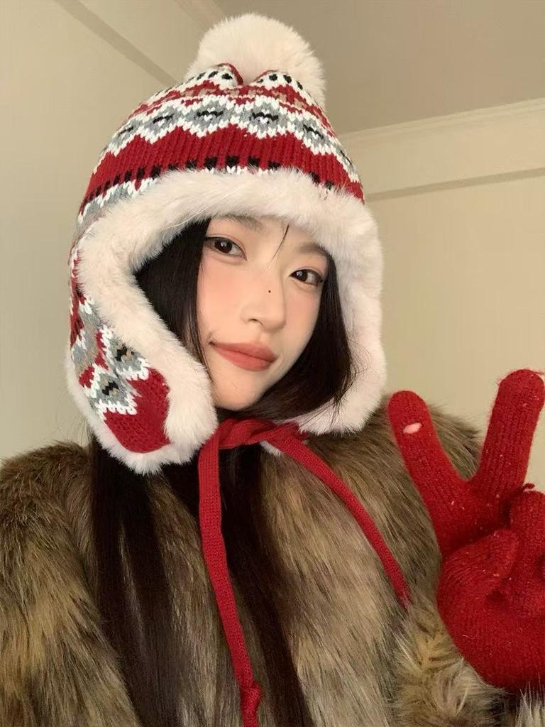 Women's Winter Retro Warm Knitted Hat Knitted Hat Knitted Hat