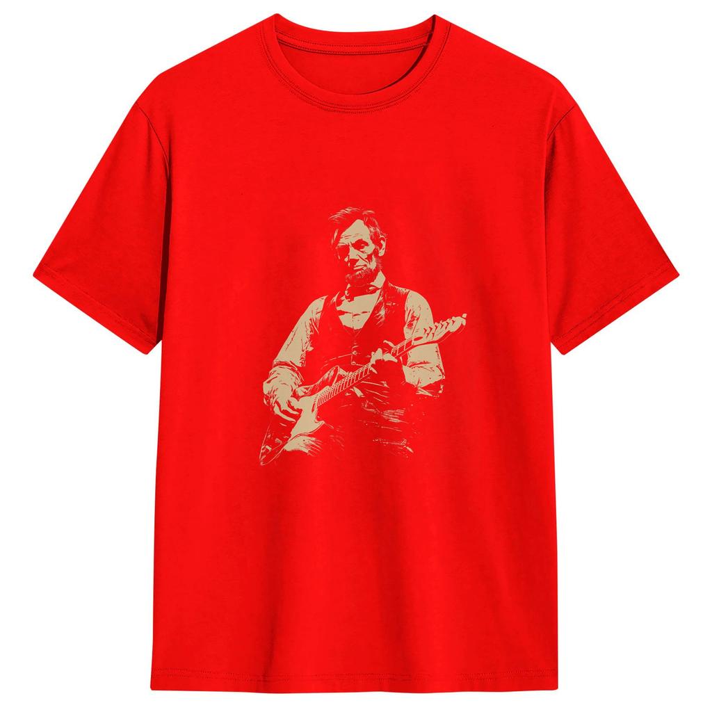 Harajuku T Shirt Summer Abraham Lincoln Trending Tshirts Cotton Tshirt For Adult Y2k Funny Design Short Sleeve Tops