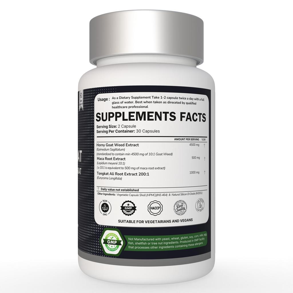 Extra Strength enhance libido sexual performance increased energy 6000 mg 60 cap