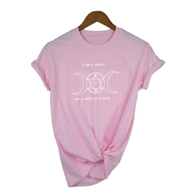 I Am A Witch I Am A Force Of A Tumblr Harajuku Punk T Shirt 2XL