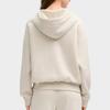 FILA Milano Series Simple Comfortable Hooded Sweatshirt Women sweatshirt Light-Khaki Flower-Gray F11W515205FLK