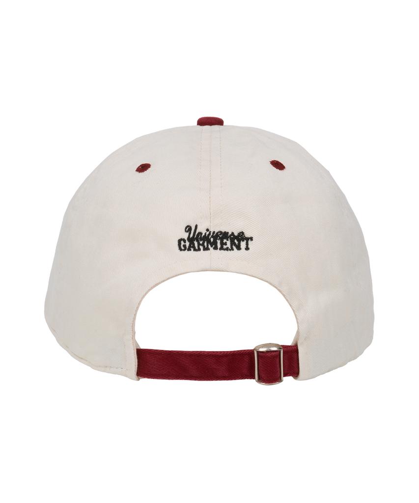 Yunibeoseugameonteu Athletic Two-Tone Washed Cap_Burgundy