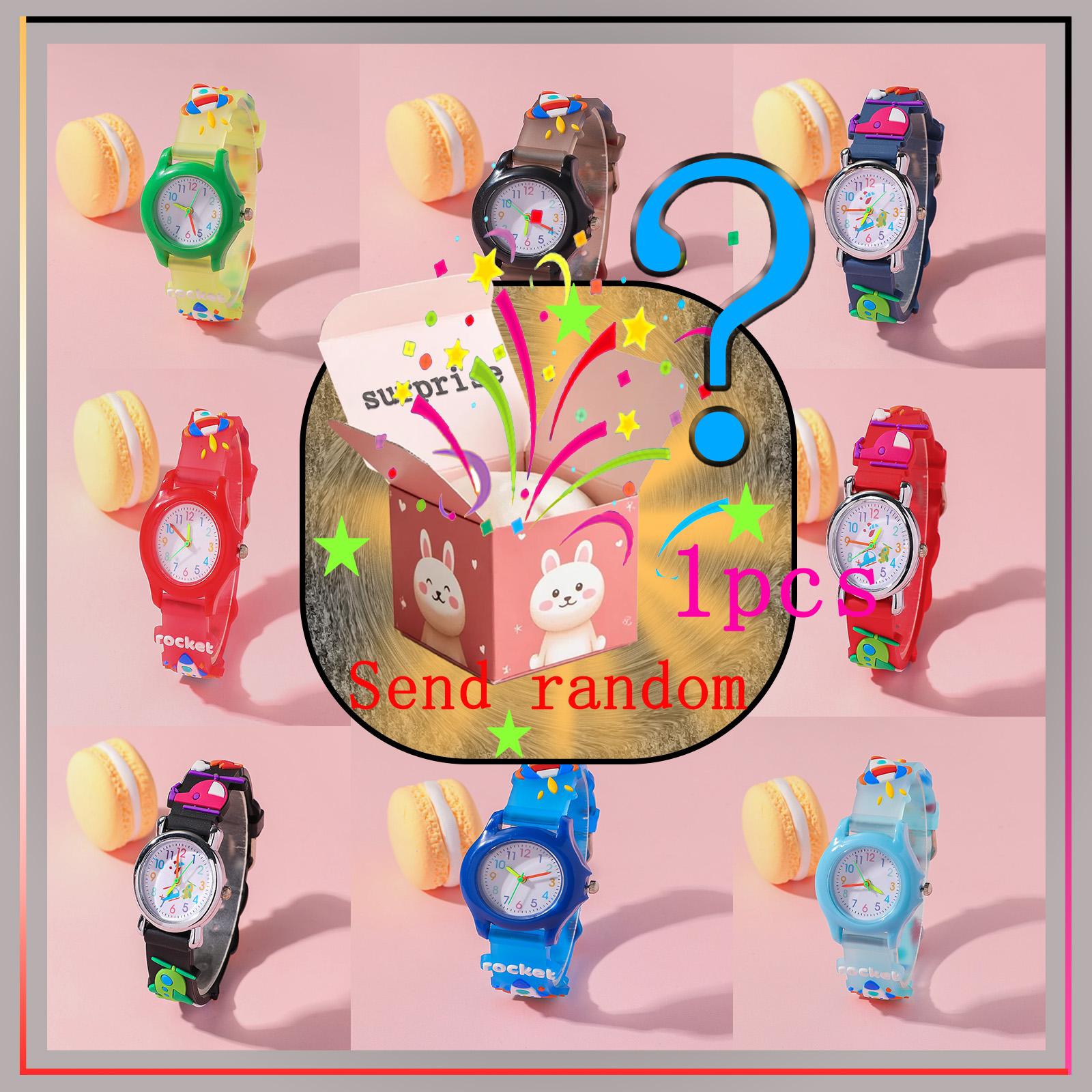 

Сюрприз слепая коробка новые милые повседневные несколько стилей высокоценные конфетных цветов мужские часы слепая коробка подарок на день рождения подарок на Хэллоуин разноцветный