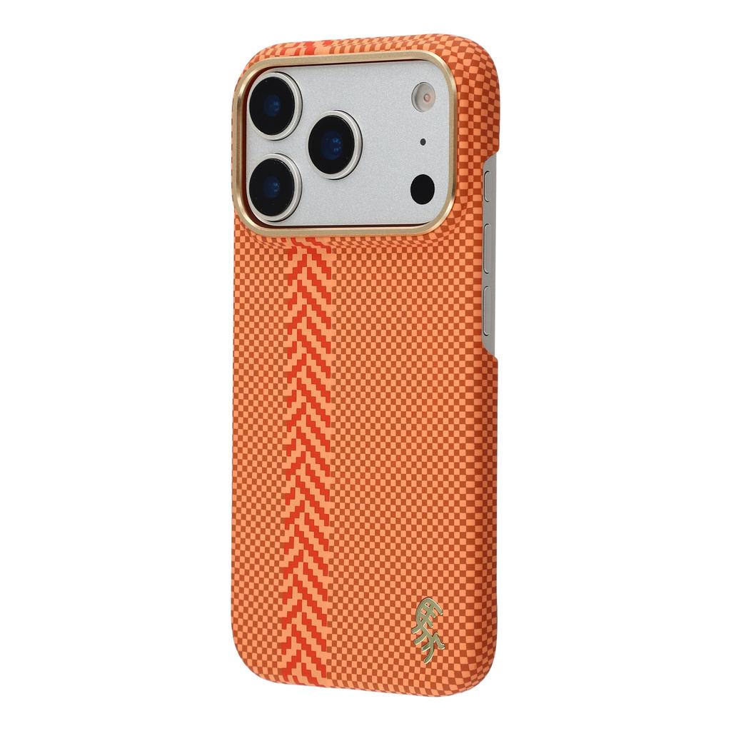 X-LEVEL For iPhone 17 Pro Max Case Compatible with MagSafe Lacquered "Horse" Character Carbon Nanofiber PC Phone Cover