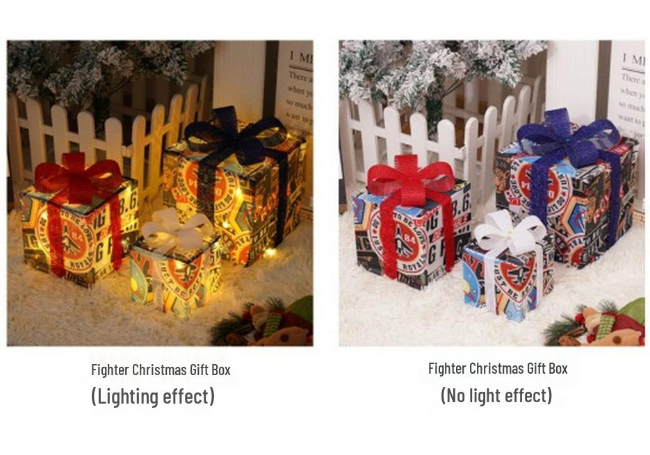 Christmas LED String Lights Gift Set: 3-Piece Decoration for Festive Party Atmosphere