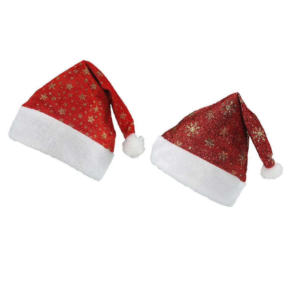 Christmas Hat Santa Hat Xmas Holiday Hat for Adults Kids Festival Holiday Gala
