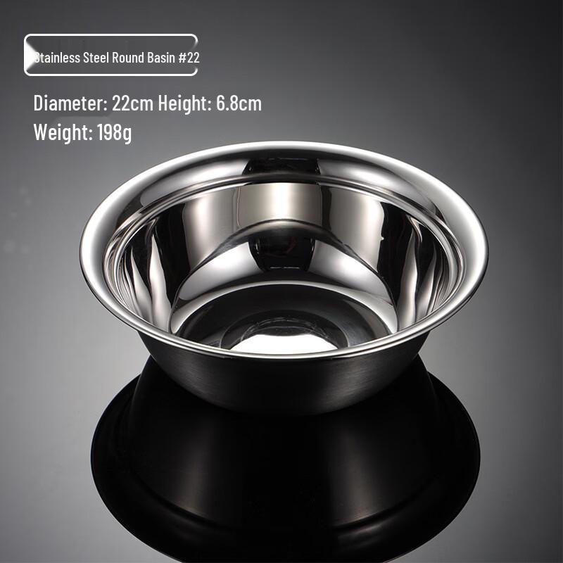 Qianxing 304 Stainless Steel Deep Round Plates