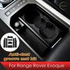 Para Range Rover Evoque L538 Kit de Tapetes para Porta-Copos e Compartimentos 2012-2018 Borracha Antiderrapante Pad para Canaleta da Porta Porta-Copos