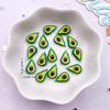 50 STK Resin Søt Mini Fargerik Avokado Kiwi Appelsin Mais Frukt Grønnsaker Neglekunst Flatback Rhinestone Scrapbook DIY Dekor Håndverk