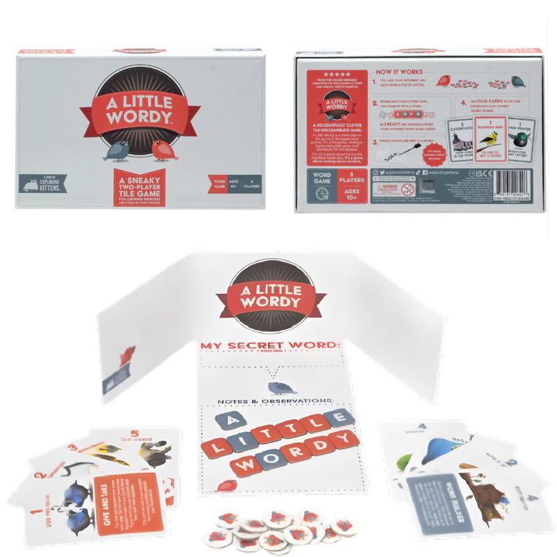 A Little Wordy By Exploding Kittens Card Games Adults Kids Family Game Board