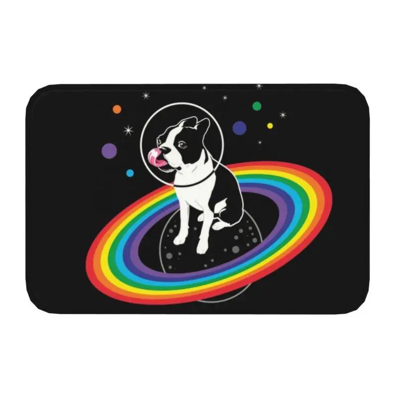 

Custom Boston Terrier Ew People Doormat Non-Slip Entrance Bath Kitchen Floor Door Mat Puppy Dog Living Room Rug Carpet Footpad 40x60cm