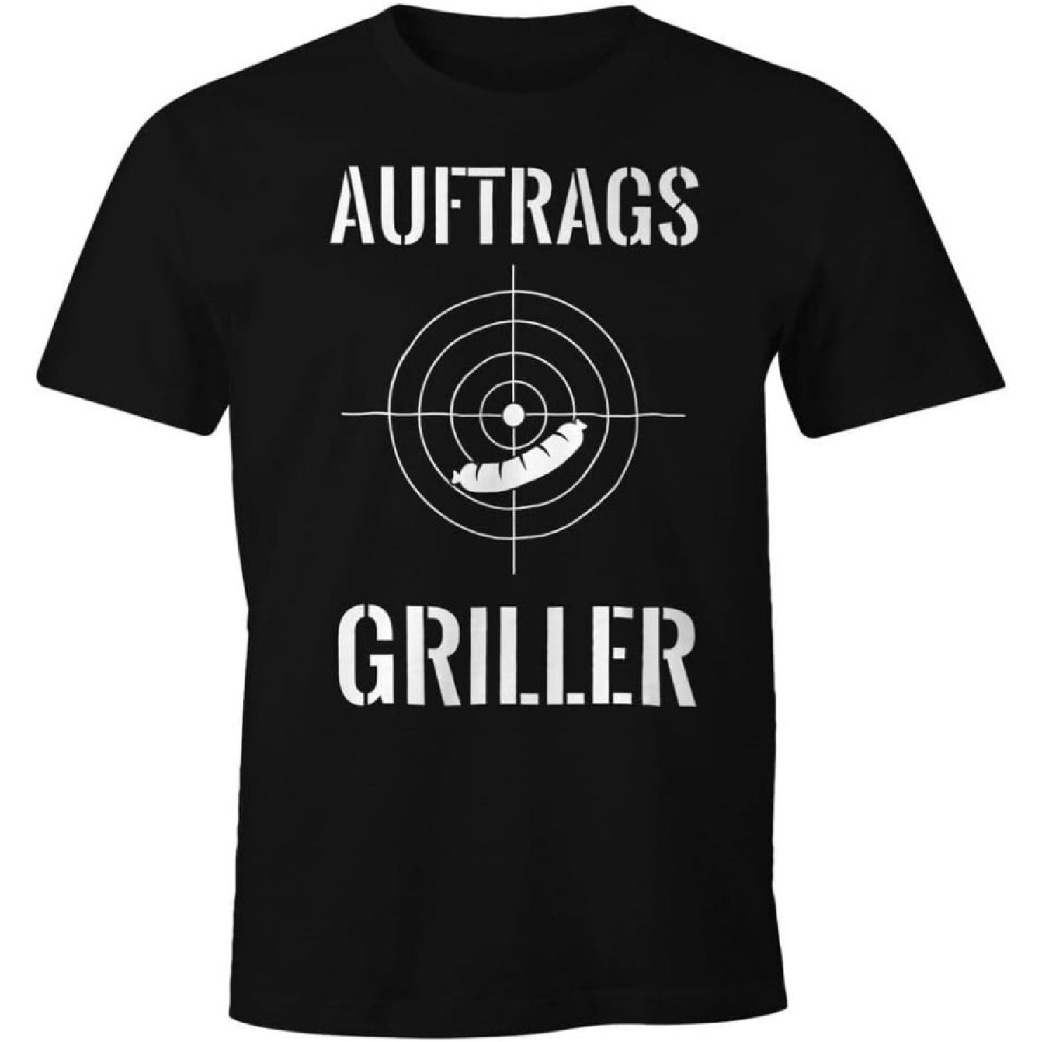 HanBang Auftrags Griller Crosshairs Mens Black T-Shirt Graphic Unisex Tee Shirt S